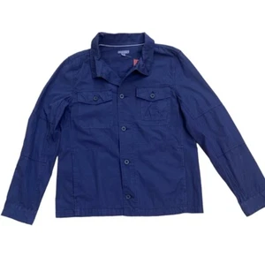 New Merona Mens Navy Blue Button Down Utility Shirt Jacket Shacket Size M - Picture 1 of 6