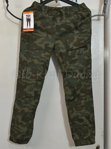 Boy's Levi's Green Camo Twill Jogger Pants Size 12 Regular  - Picture 1 of 7