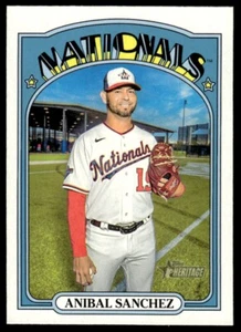 2018 Topps Heritage SP Anibal Sanchez Atlanta Braves #458 - Picture 1 of 2
