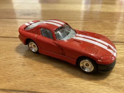 🔥Golden Wheel Diecast 0124-1 "Dodge Viper GTS" Red with White Racing Stripes - Image 1 of 4