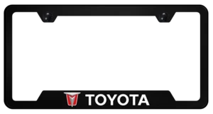 Toyota Vintage Logo Polycarbonate Notched License Plate Frame Official Licensed - Picture 1 of 1