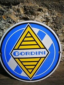 Plaque émaillée Renault Gordini Enamel Sign no Alpine Elf Simca Citroen Matra