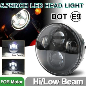 Black 5 3/4" 5.75 LED Headlight For Harley Sportster XL 883 1200 48 72 2004-2017 - Imagen 1 de 10