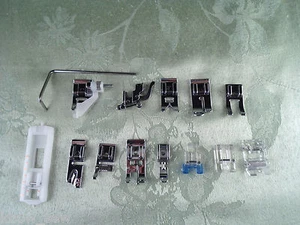 BRAND NEW Set of 14 Snap on Presser Feet fits Low Shank Husqvarna Viking Sewing - Picture 1 of 7