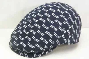 Japanese Traditional Arimatsu Shibori Hunting Hat : dragonfly pattern Wa Gara - Picture 1 of 4
