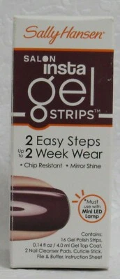 Tiras de esmalte de uñas en gel Sally Hansen Insta Gel Ciruelas  Foto 1 de 4