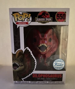 Funko Pop Vinyl Movies Jurassic Park Dilophosaurus 550 Figure Collectable Red - Picture 1 of 7