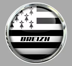 BREIZH/Bretagne Sticker vinyle laminé Trompe-l'oeil - Bild 1 von 1