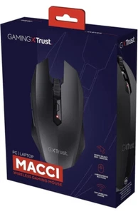 Trust Gaming GXT 115 Macci Wireless Gaming Mouse, 2400 DPI - Black ~ NEW - Picture 1 of 3