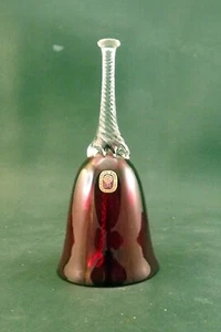 Vintage JAFFE ROSE Glass Bell Ruby Red - Picture 1 of 3
