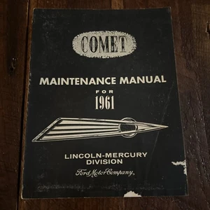 1961 Mercury Comet Dealer Service Shop Manual Repair Maintenance Original - Picture 1 of 11