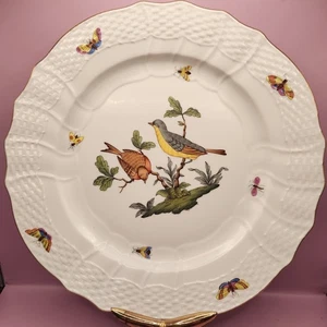 Herend Rothschild Vogel Porzellan handbemalt Esstablett/Teller, NEU, 11"  - Bild 1 von 9