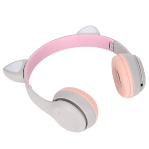 Katzenohr-BT-Headset Mit Geräuschunterdrückung Einziehbare Kabellose Plug- Neu - Bild 1 von 24
