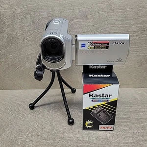 Sony DCR-SX40 Handycam Camcorder (Silver) Tested with Battery Charger No SD - Picture 1 of 17