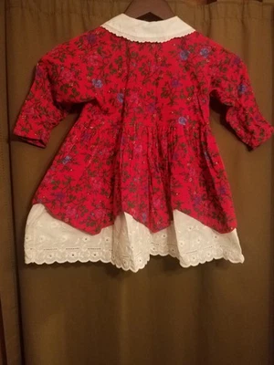 Vestido de Navidad Niñas Talla 4 Rojo Pana Foto 1 de 2