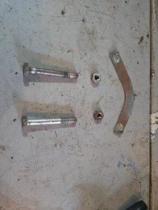 1960 Puch Sears Allstate MS50 Moped Two Motor Mount Bolts Nuts And Locking Strap - Picture 1 of 5