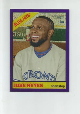 2015 TOPPS HERITAGE CHROME PURPLE REFRACTORS #THC464 JOSE REYES - Image 1 of 2