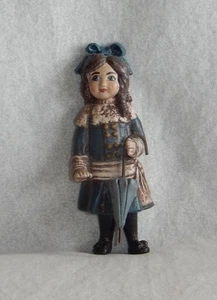 Vintage Kurt Adler 1983 Victorian Style Girl w Umbrella Christmas Ornament - Picture 1 of 5