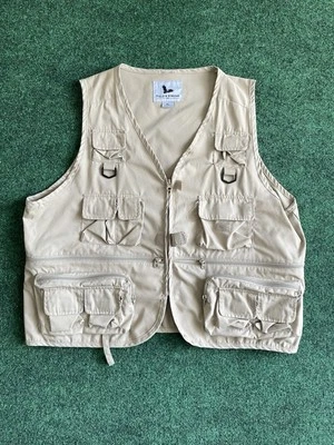 Field And Stream Men’s Fishing Vest Size XL Beige Zip Up Multi Pocket  - Image 1 of 4
