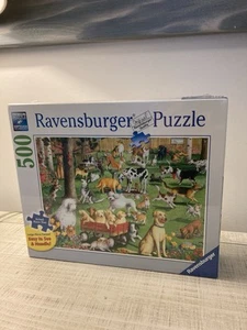 Ravensburger Jigsaw Puzzle 500 Piece Large Format "At The Dog Park" 500 Pieces - Picture 1 of 6