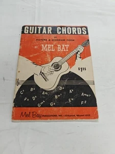 Vintage 1959 Mel Bay Guitar Cords In Photo Diagram Form Instruction - Picture 1 of 1