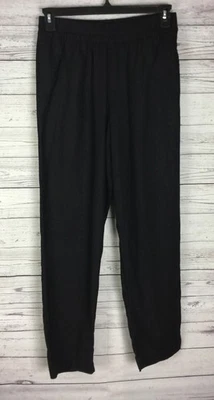 Pantalones para mujer Old Navy negros mezcla de lino cintura cómoda tiro alto talla ST Foto 1 de 4
