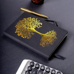 Veway Tree of Life Journal and Pen Gift Set - Vegan Leather Journal with Pen - P - Picture 1 of 8