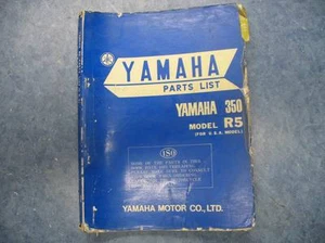 YAMAHA PARTS LIST NUMBERS MANUAL 1970 R5B R5 350 - Picture 1 of 5
