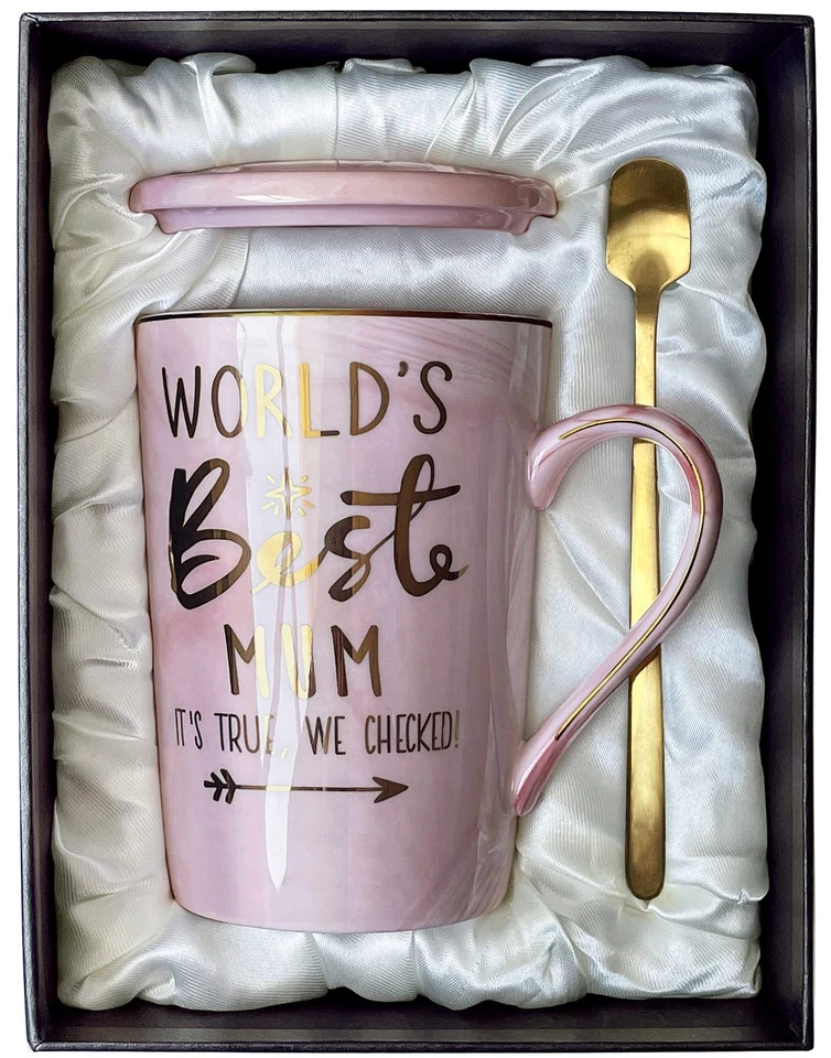 Cadeau Anniversaire pour Maman de Filles et de Fils – World's Best Mum - Tass... - Photo 1/4