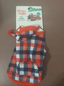 Cozy Pajamas Small Pet Costume Plaid Merry & Bright Collection NEW! - Picture 1 of 4