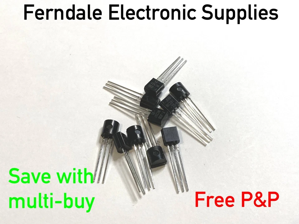 BC337-25 Silicon Transistor, NPN, 45V, 800mA, 625mW - Pack of 10 free p&p - Image 1 of 1