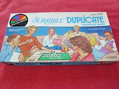 Vintage Scrabble Duplicate Crossword Game 1982 Complete - Image 1 of 4