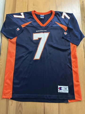 Vintage Champion John Elway #7 Denver Broncos Football Jersey Size 48/XL Cover