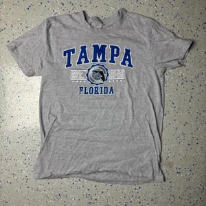 Tampa florida grey graphic tshirt with blue Size Large - Picture 1 of 3