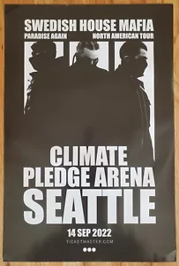 Swedish House Mafia Concert Poster! Climate Pledge, Seattle WA 9/14/22 RARE!!! - Picture 1 of 8