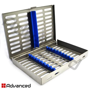 10 Stück Kassette für Instrumente Dental Autoklav Sterilisation Tray Racks Box CE - Bild 1 von 3