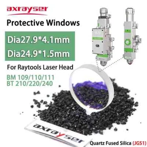 Protective Windows D27.9x4.1/D24.9x1.5mm Original for Raytools Fiber Laser Lens - Picture 1 of 8