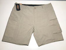 Aftco Shorts 42x9 Mens Sport Fishing Performance Cargo Beige Shorts Size NEW