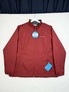 NEW $110- COLUMBIA Kruser Ridge II Softshell Jacket - Women's 1X - Burgundy - Picture 1 of 15