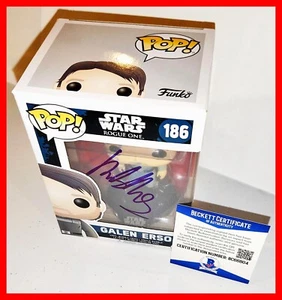 🔥 SELTEN Mads Mikkelsen signiert Galen Erso Star Wars Rogue One Funko Pop Beckett - Bild 1 von 8