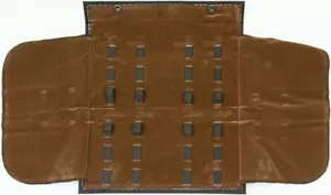 Carry All Folding Knife Pak 12 Durable Cordura Construction Brown Velvet Lining - Picture 1 of 8
