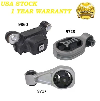 Montaje de motor delantero y trasero 3 piezas para Nissan Juke 2011-2015 1,6 L 2x2 - transmisión automática Foto 1 de 4