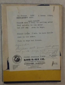 FACTS ABOUT FREEZING FOODS III BOOK SUPPLIED BY KOR-X-ALL CO EVANSVILLE INDIANA - Picture 1 of 8