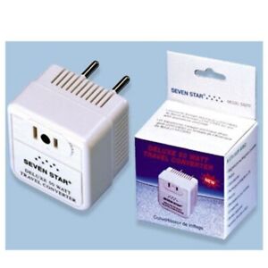 50 Watts Deluxe Voltage Converter 220 Volt down to 110 Volts Travel Adapter