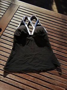 Adidas Infinitex Tankini Badeanzug Schwimmanzug schwarz Oberteil wie neu S 36 A
