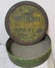 vintage Sweet Cuba large round tobacco tin, great colors & graphics sweet burley
