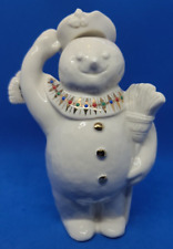 Lenox China Jewels Collection Mint Condition Snowman with Jewels Ivory No Box