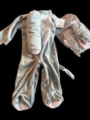 Rubies Elephant Costume Included Jumpsuit & head piece Size 0-6 Months - Image 1 of 4