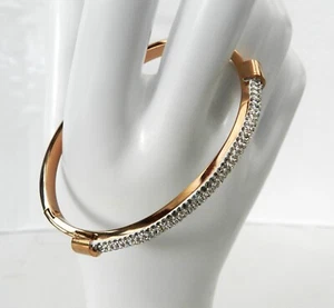 Damen Armreif , Kristallbesatz, Armband, Roségold farben - Bild 1 von 8