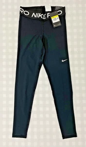 Nike Pro 7/8 Mid-Rise Mesh-Panel Legging Tight Training Pants SIZE S CZ9779-010 - Picture 1 of 10